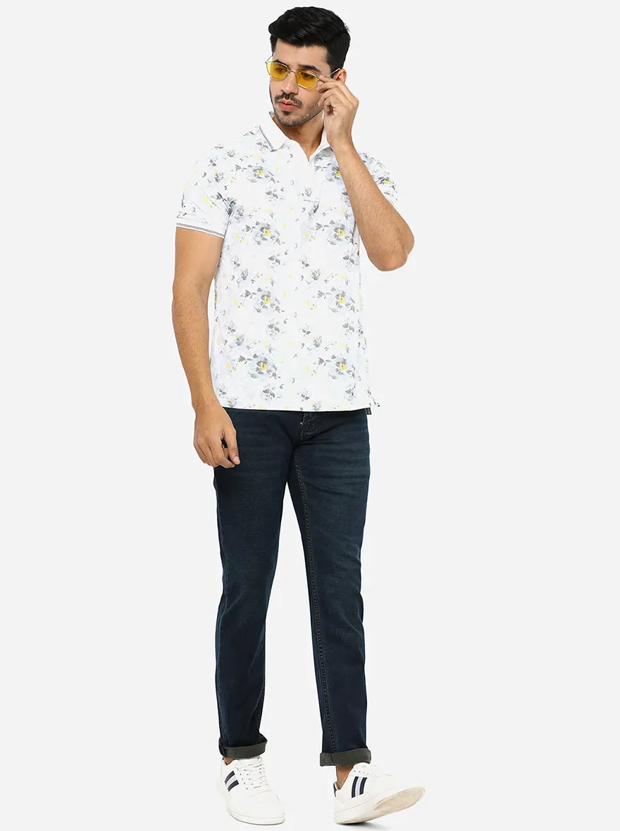 Tented Blue Washed Slim Fit Jeans | JadeBlue