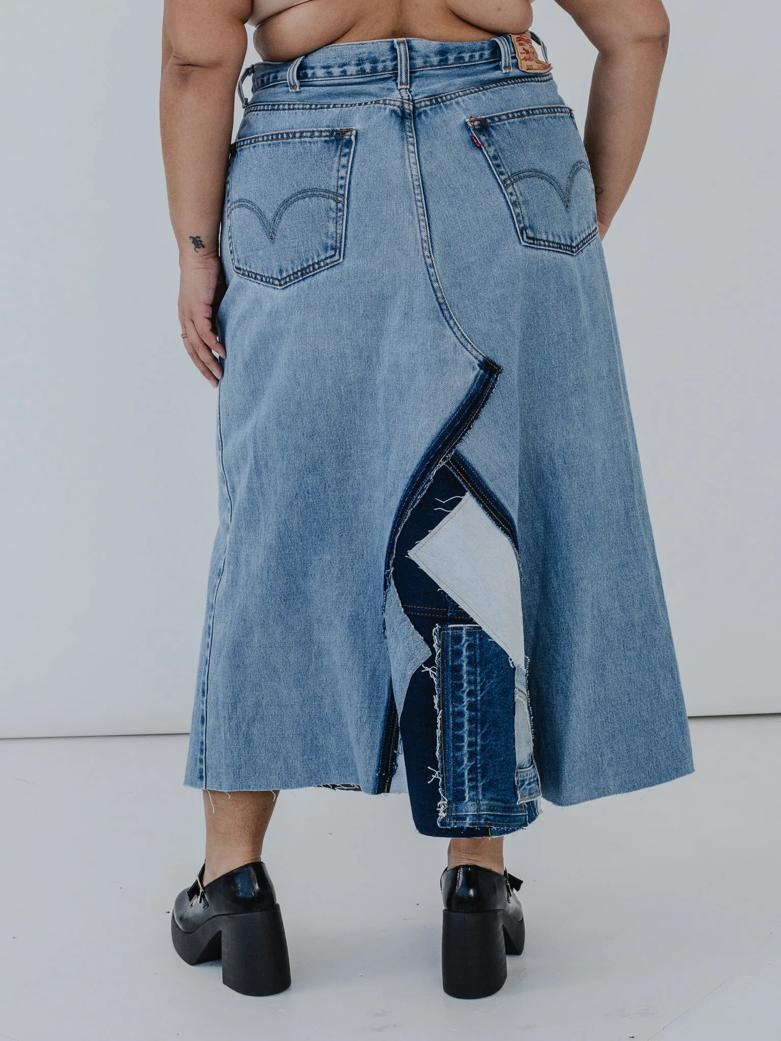 Uecker Uecker x BRZ - Carrie Denim Skirt (40")