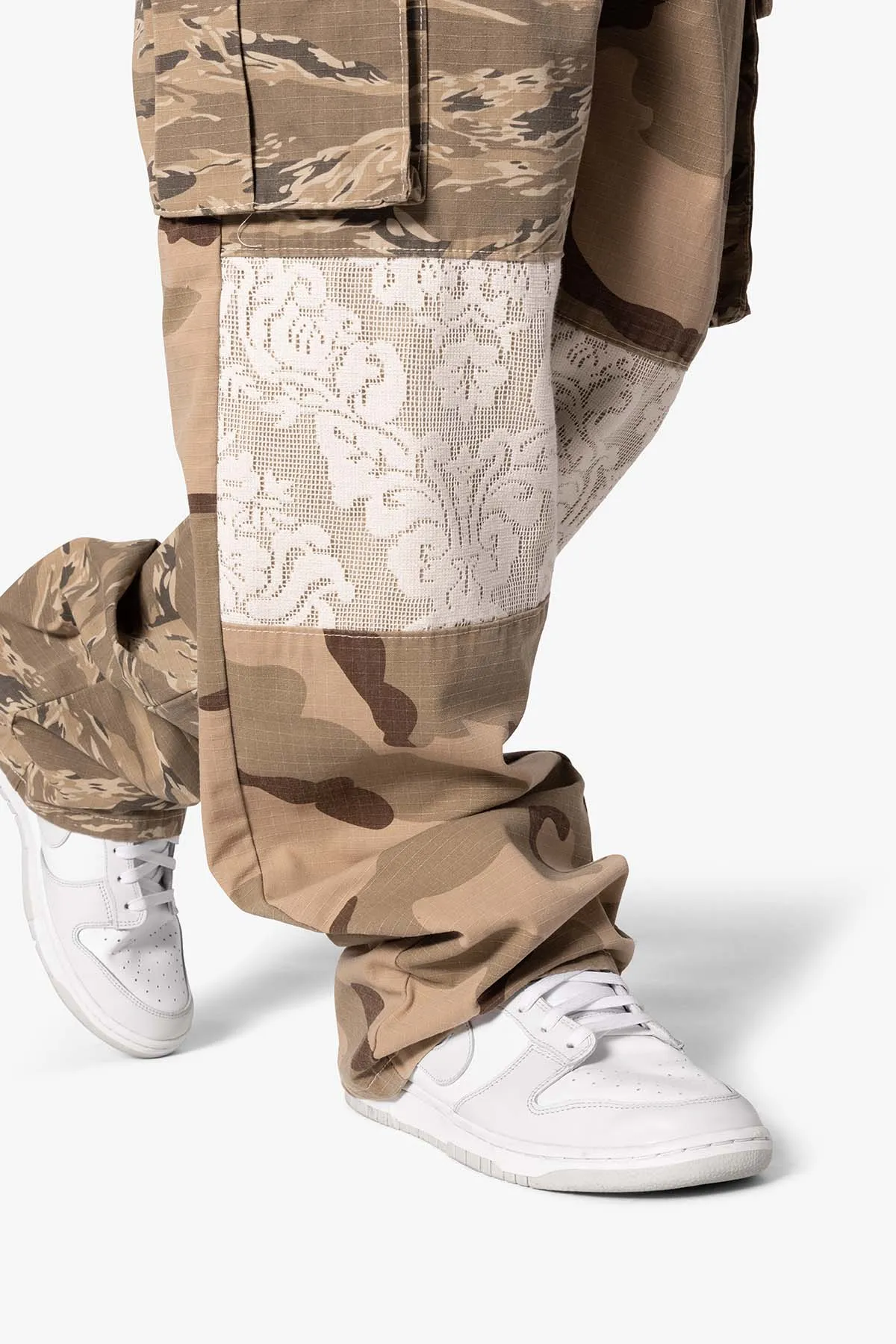Ultra Baggy Mixed Camo Cargo Pants - Multi