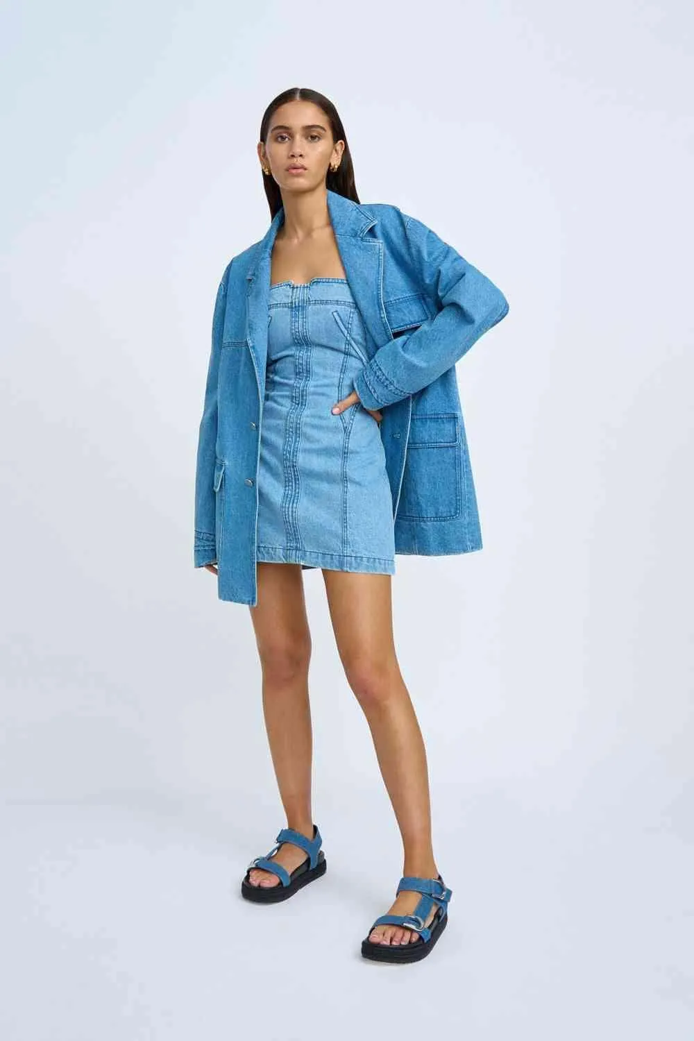Vivienne Denim Mini Dress