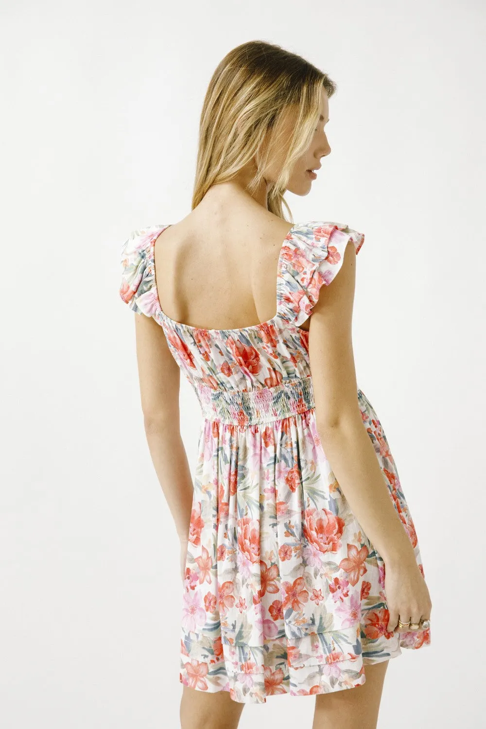 Warm Multi Floral Dress