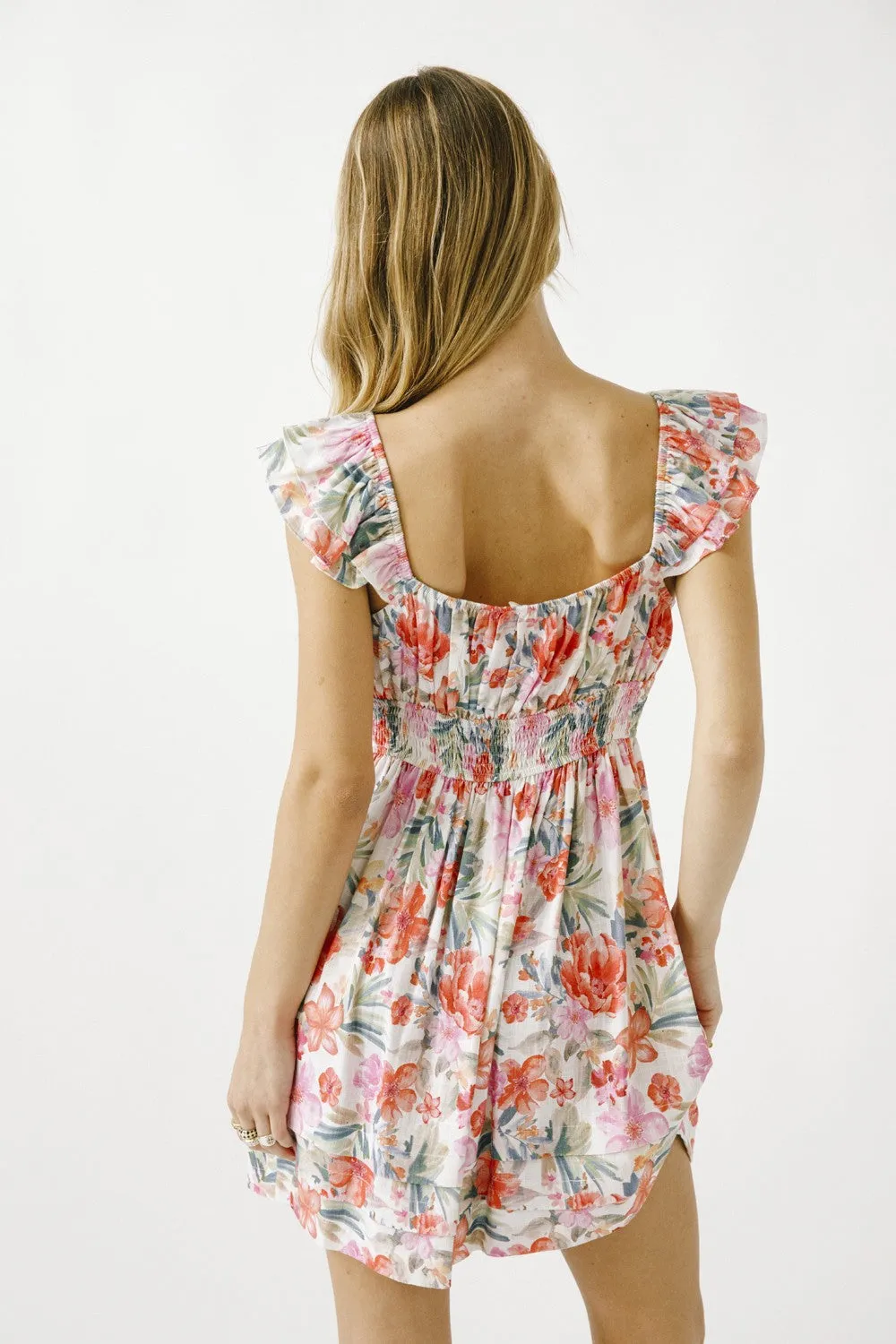 Warm Multi Floral Dress