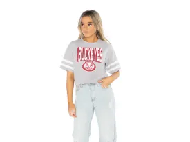 Women's Sleeve Stripe Cropped T-Shirt