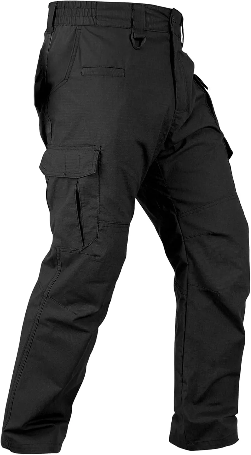 Work Pants for Men Stretch Ripstop Cargo Pants Lightweight Water Resistant Tactical Pants with 8 Pockets No Belt