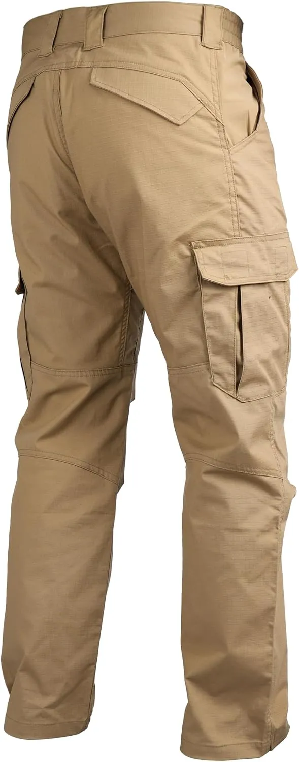 Work Pants for Men Stretch Ripstop Cargo Pants Lightweight Water Resistant Tactical Pants with 8 Pockets No Belt